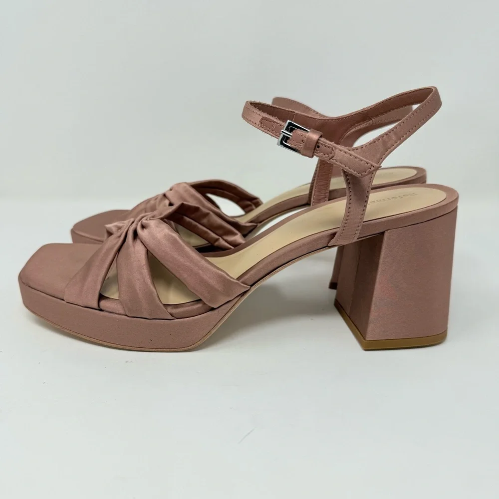 New Reformation Maize Platform Heeled Sandals Sz US 10
